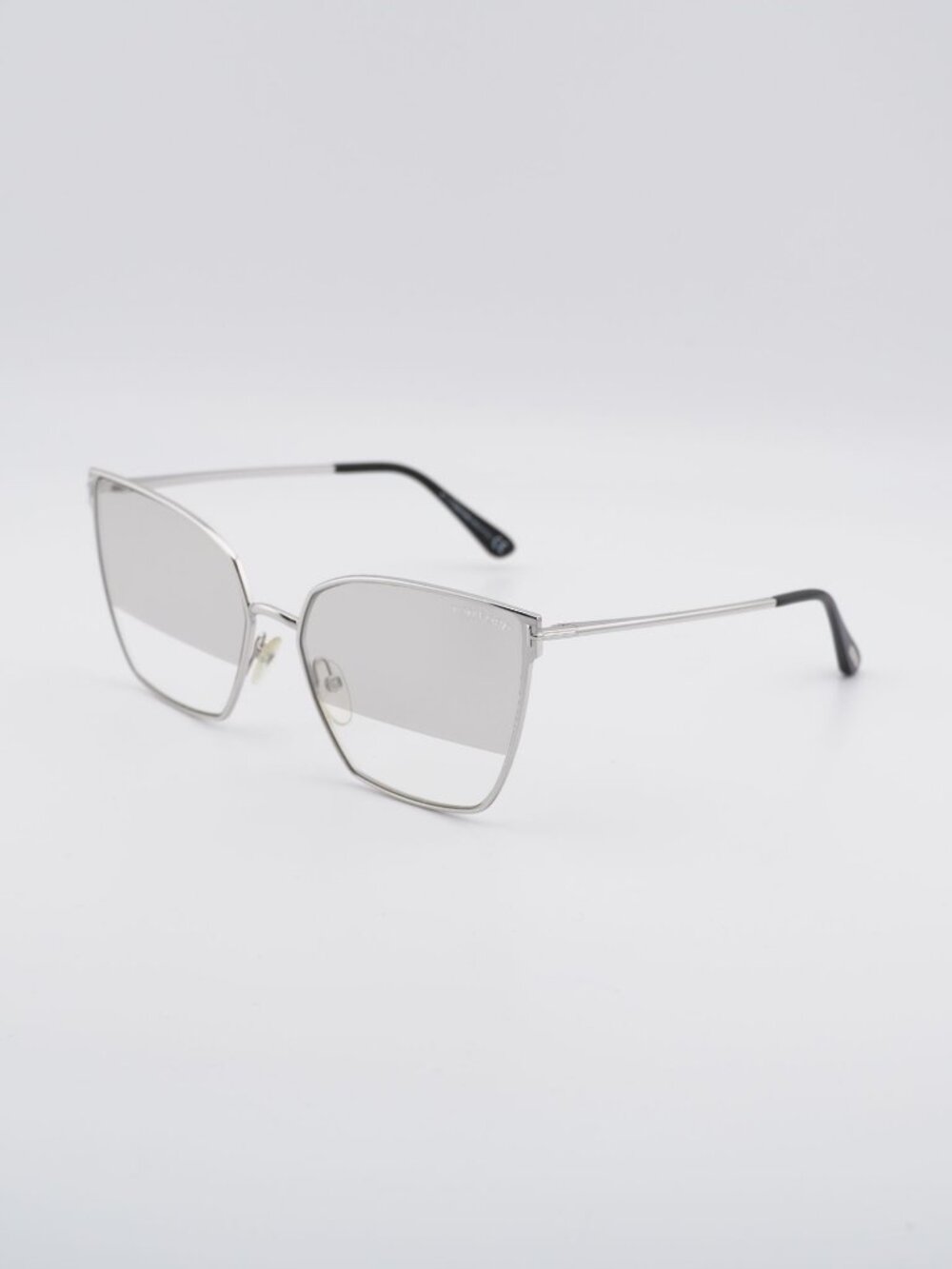 Tom Ford Helena FT0653/S 18C Sunglasses Silver Cat Eye Frame, Silver Mirror Lens